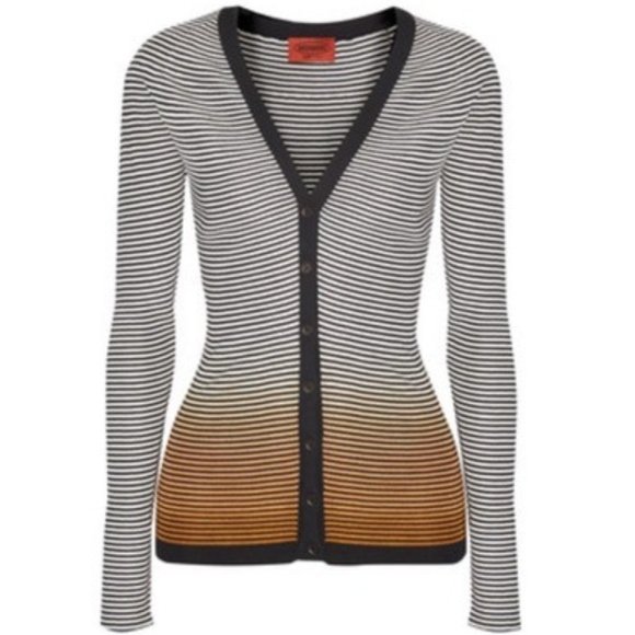 MISSONI JACQUARD-KNIT COTTON-BLEND CARDIGAN - Picture 2 of 8